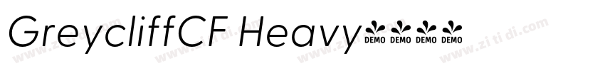 GreycliffCF Heavy字体转换